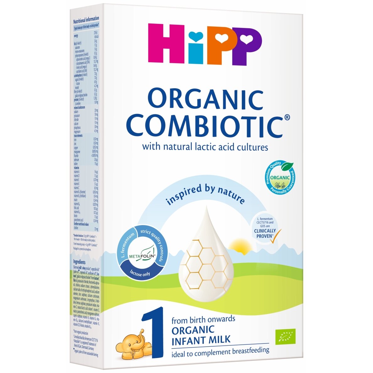 BIO HiPP 1 COMBIOTIC® Ekoloģisks mākslīgais piena maisījums zīdaiņiem