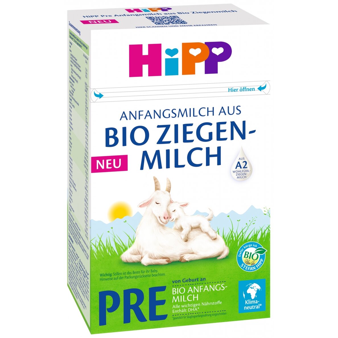 EKOLOĢISKS MĀKSLĪGAIS KAZAS PIENA MAISĪJUMS “HiPP PRE” (no dzimšanas) Mākslīgais piena maisījums zīdaiņiem EKOLOĢISKS MĀKSLĪGAIS KAZAS PIENA MAISĪJUMS “HiPP PRE” (no dzimšanas) Mākslīgais piena maisījums zīdaiņiem