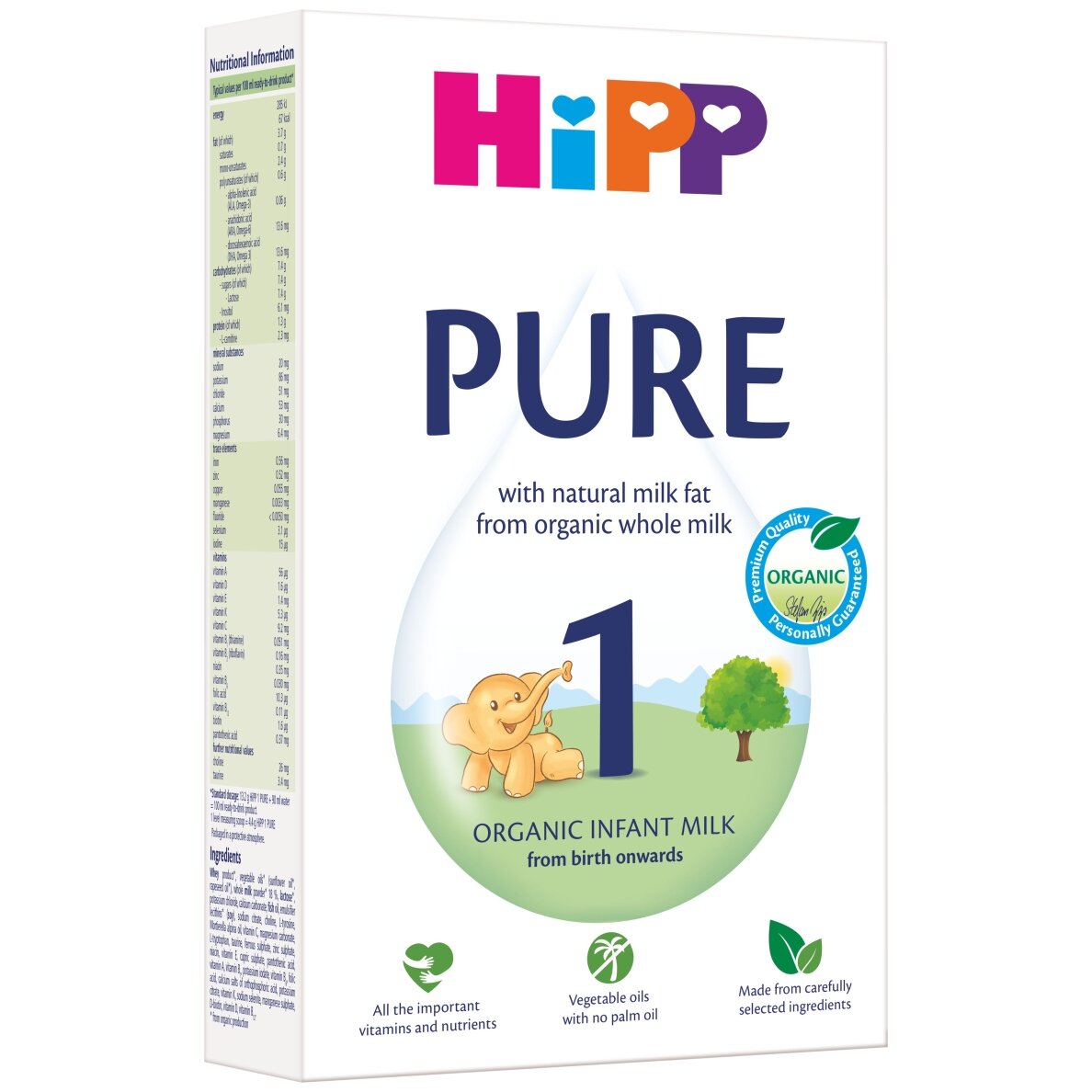 HiPP 1 PURE Ekoloģisks mākslīgais piena maisījums zīdaiņiem HiPP 1 PURE Ekoloģisks mākslīgais piena maisījums zīdaiņiem