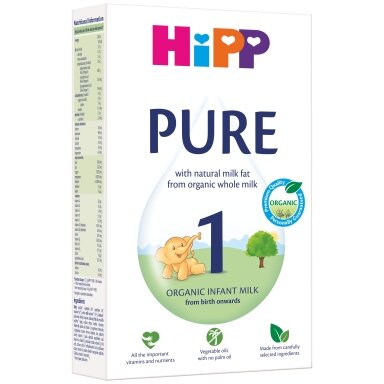 HiPP 1 PURE Ekoloģisks mākslīgais piena maisījums zīdaiņiem
