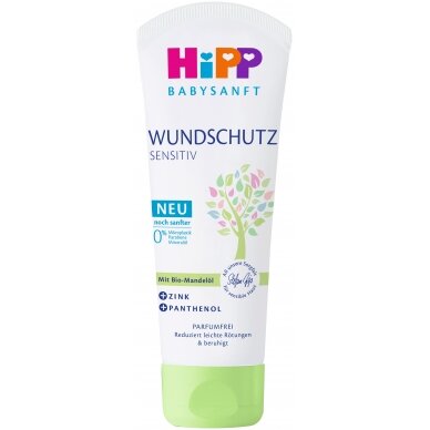 Krēms autiņbiksīšu zonai HiPP “Babysanft” Krēms autiņbiksīšu zonai HiPP “Babysanft”