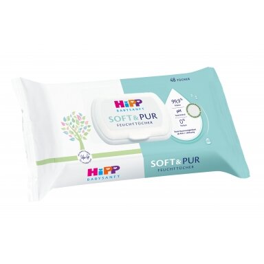 Mitrās salvetes HiPP “Babysanft” Mitrās salvetes HiPP “Babysanft”